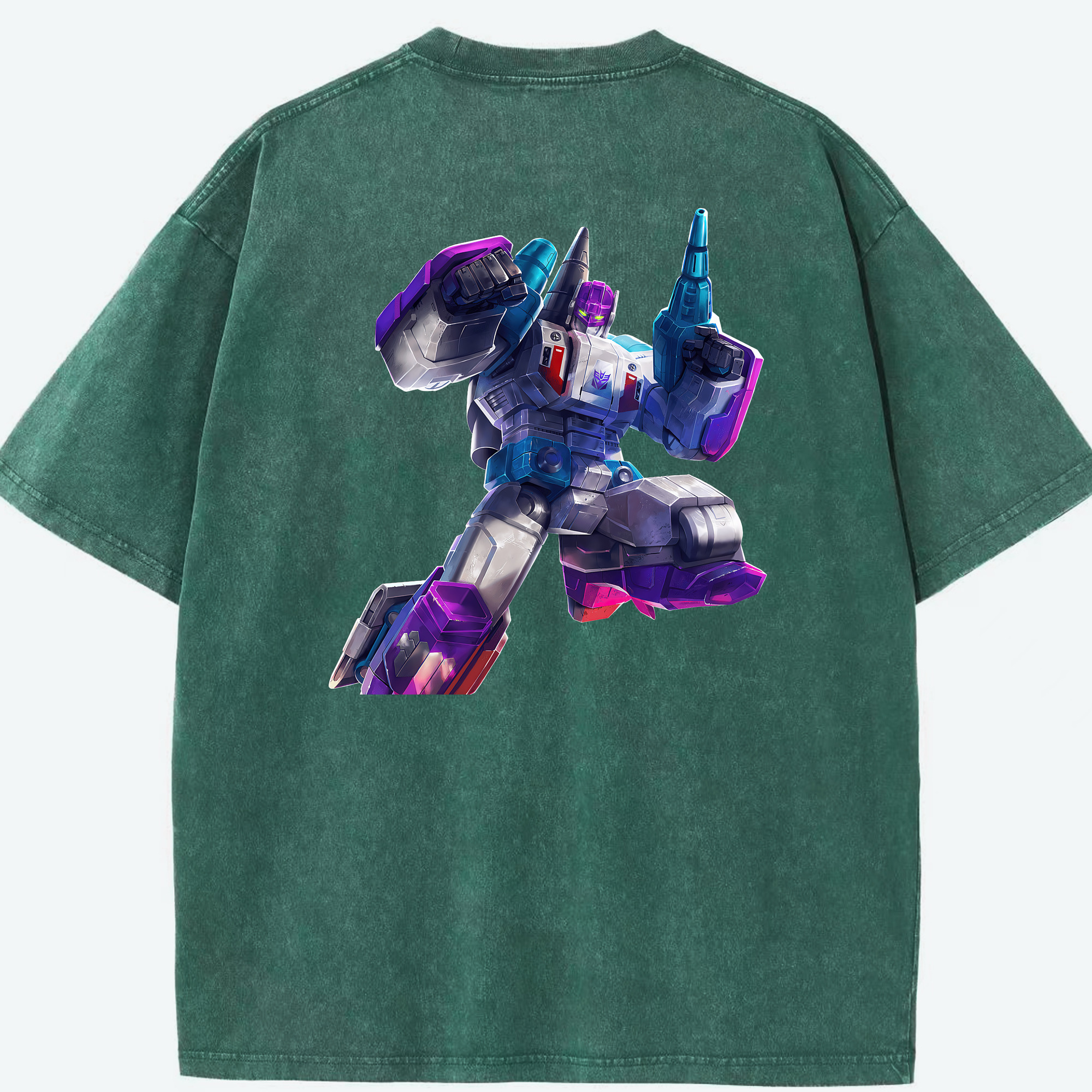 （画像用） Transformers トランスフォーマー 綿100% ヴィンテージ風 半袖Tシャツ（背面プリント）